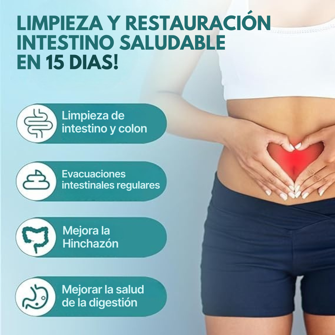 🍃SUPLEMENTO DESINTOXICANTE INTESTINAL -15 DAYS CLEANSE-🍃